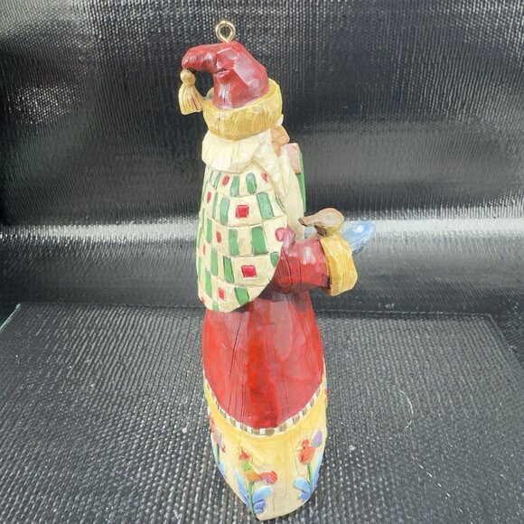 2002 Jim Shore Heartwood Creek Santa with Birdhouse Resin Ornament Figurine VTG - Picture 9 of 11